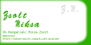 zsolt miksa business card
